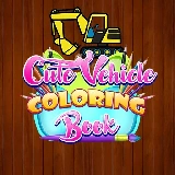 Cute Vehicle Coloring Book